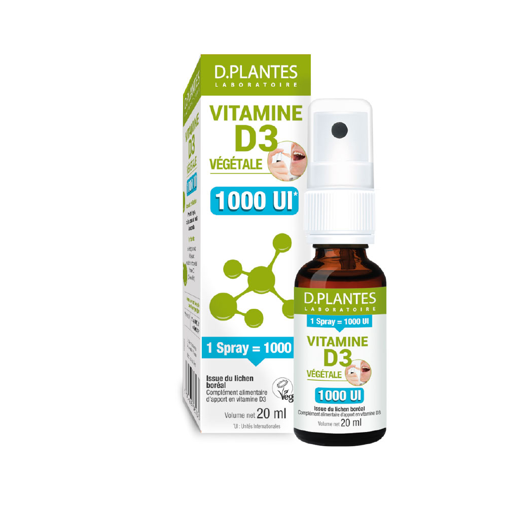 D. Plantes Vitamine D3 vegetali 1000 UI Spray 20ml