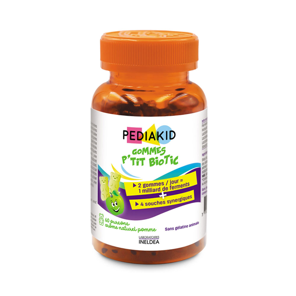 Pediakid P'tit Biotic gusto mela 60 gomme
