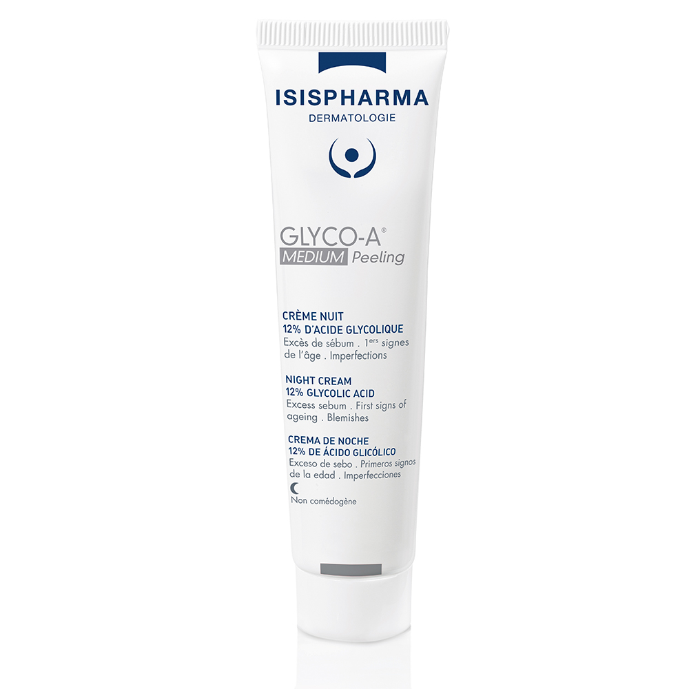 Isispharma Glyco-A Crema notturna peeling al 12% di acido glicolico MEDIUM 30 ml