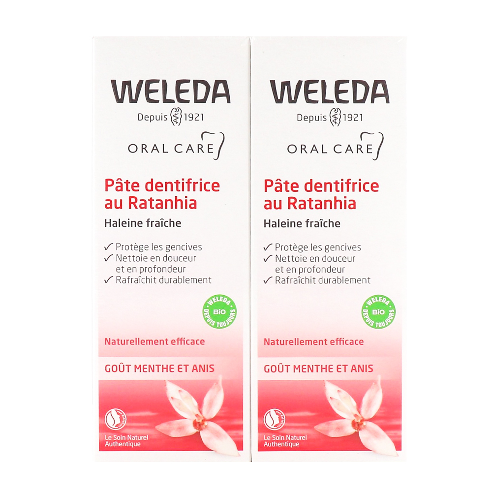 Weleda Dentifricio alla ratania 2x75ml