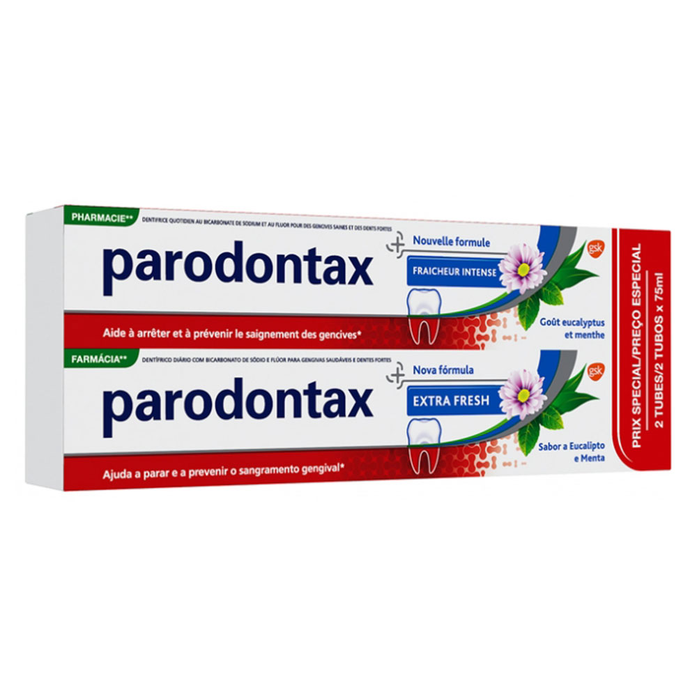 Parodontax Dentifricio Freschezza Intensa 2x75ml