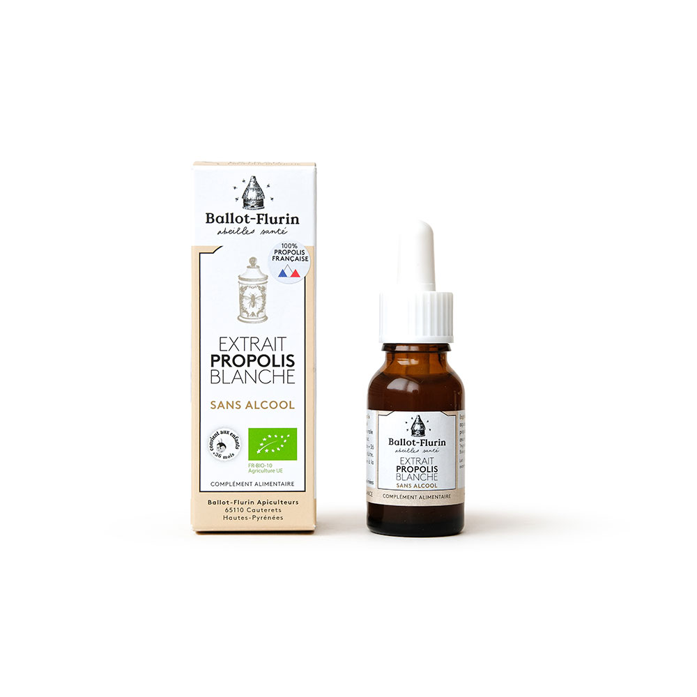 Ballot-Flurin Estratto di Propolis Blanc biologico senza alcool 15ml