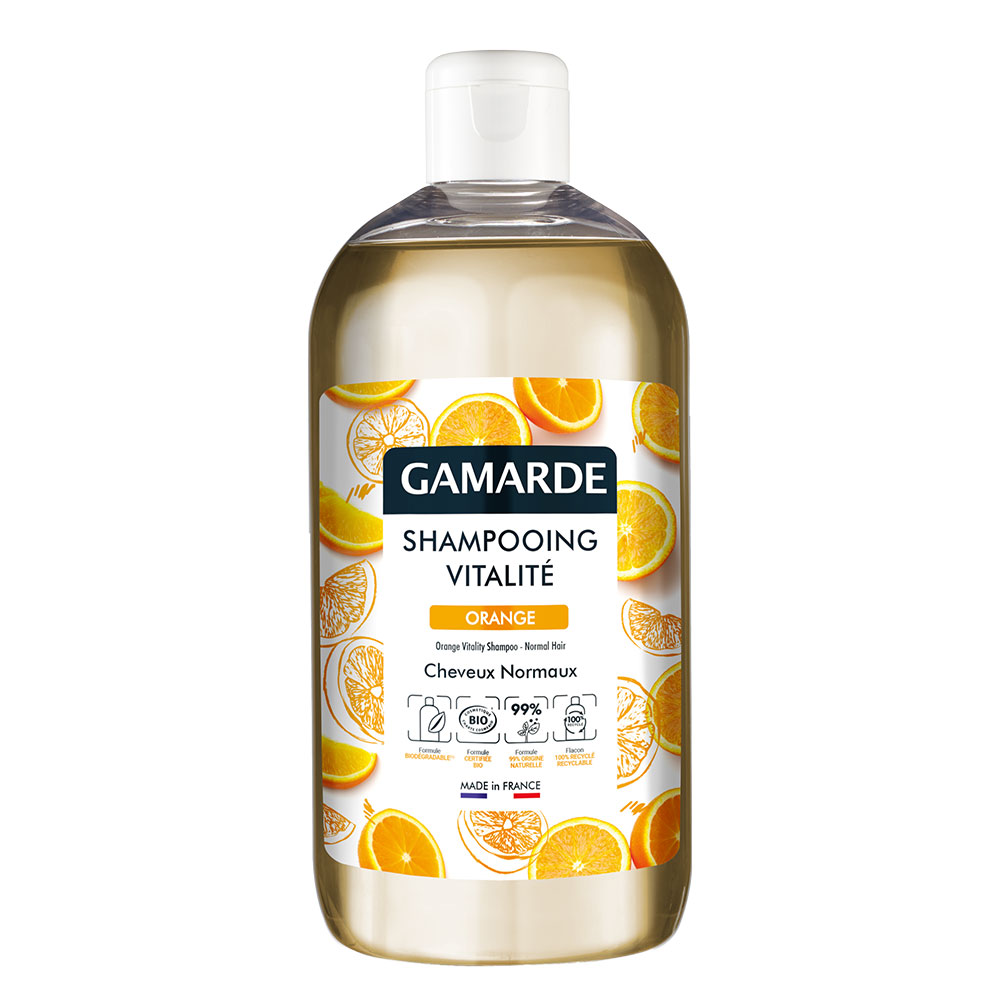Gamarde Shampoo biologico Vitality Arancia Capelli Normali 500ml