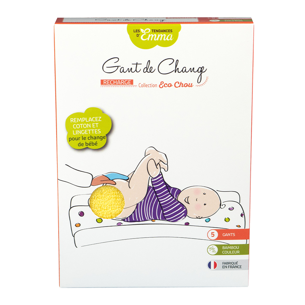 Les Tendances D'Emma Eco Chou Guanti da cambio Eucalipto Colorazione x5