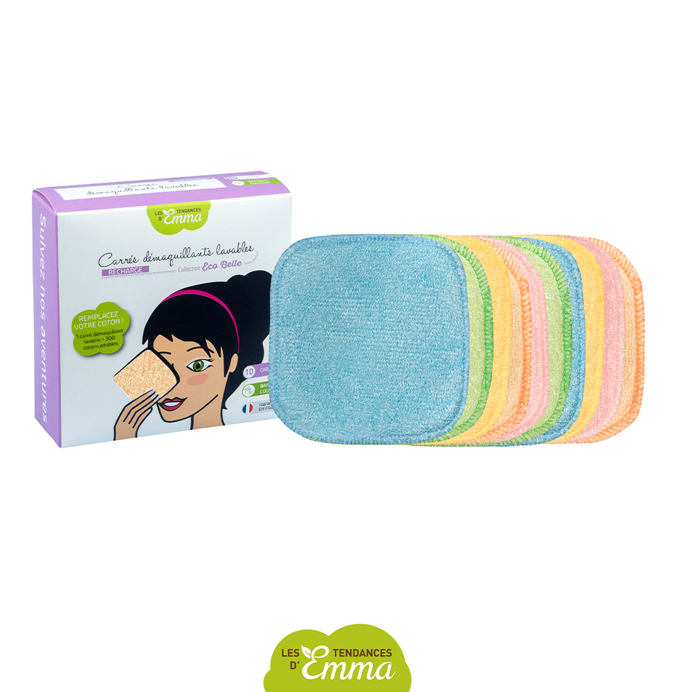 Les Tendances D'Emma Eco Belle Bastoncini struccanti lavabili in bambù Colorazione x10