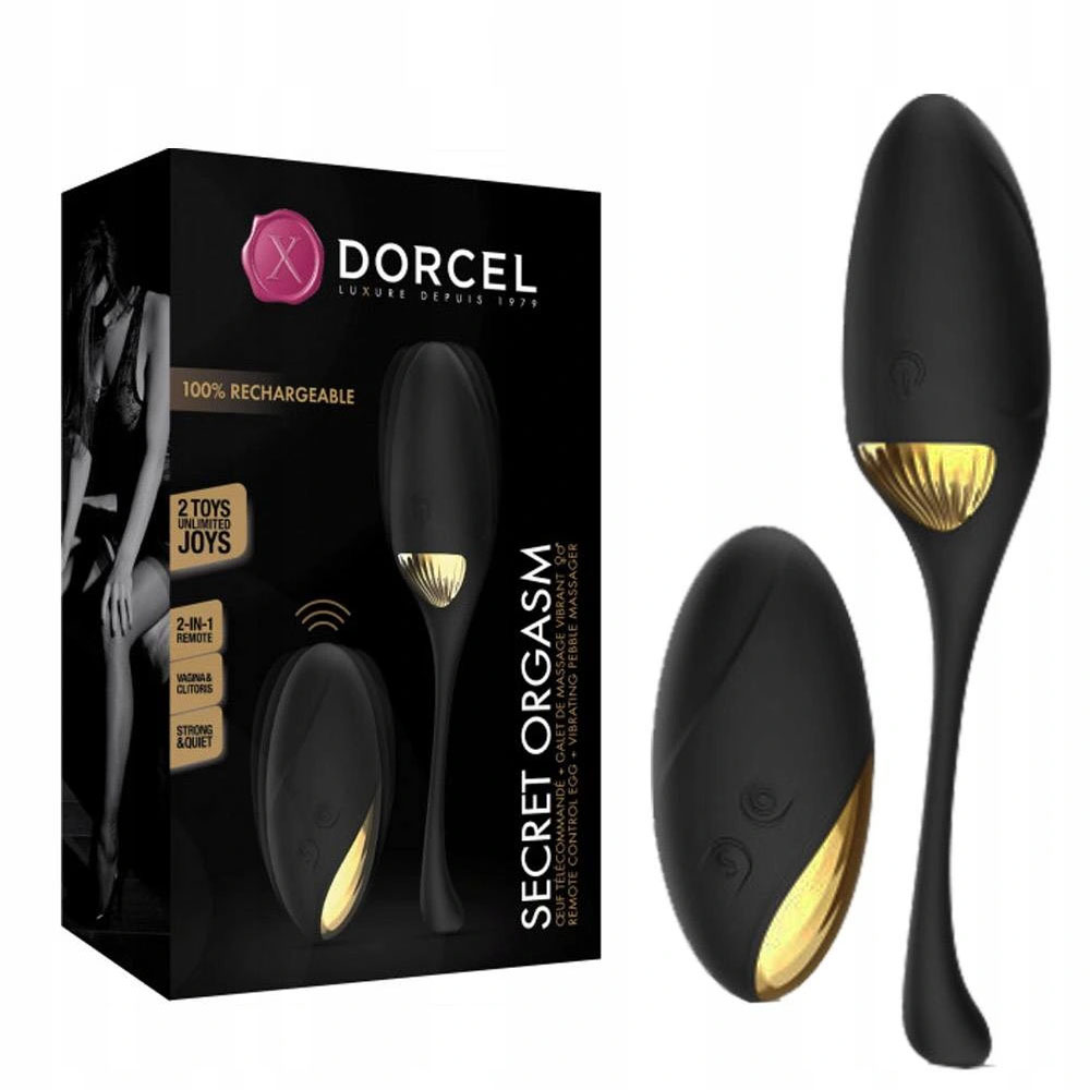 Marc Dorcel Ovetto vibrante Nero e Oro Secret Orgasm