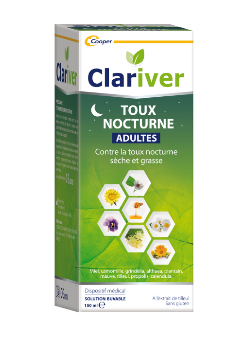 Clariver Sciroppo per la tosse notturna per adulti 150 ml