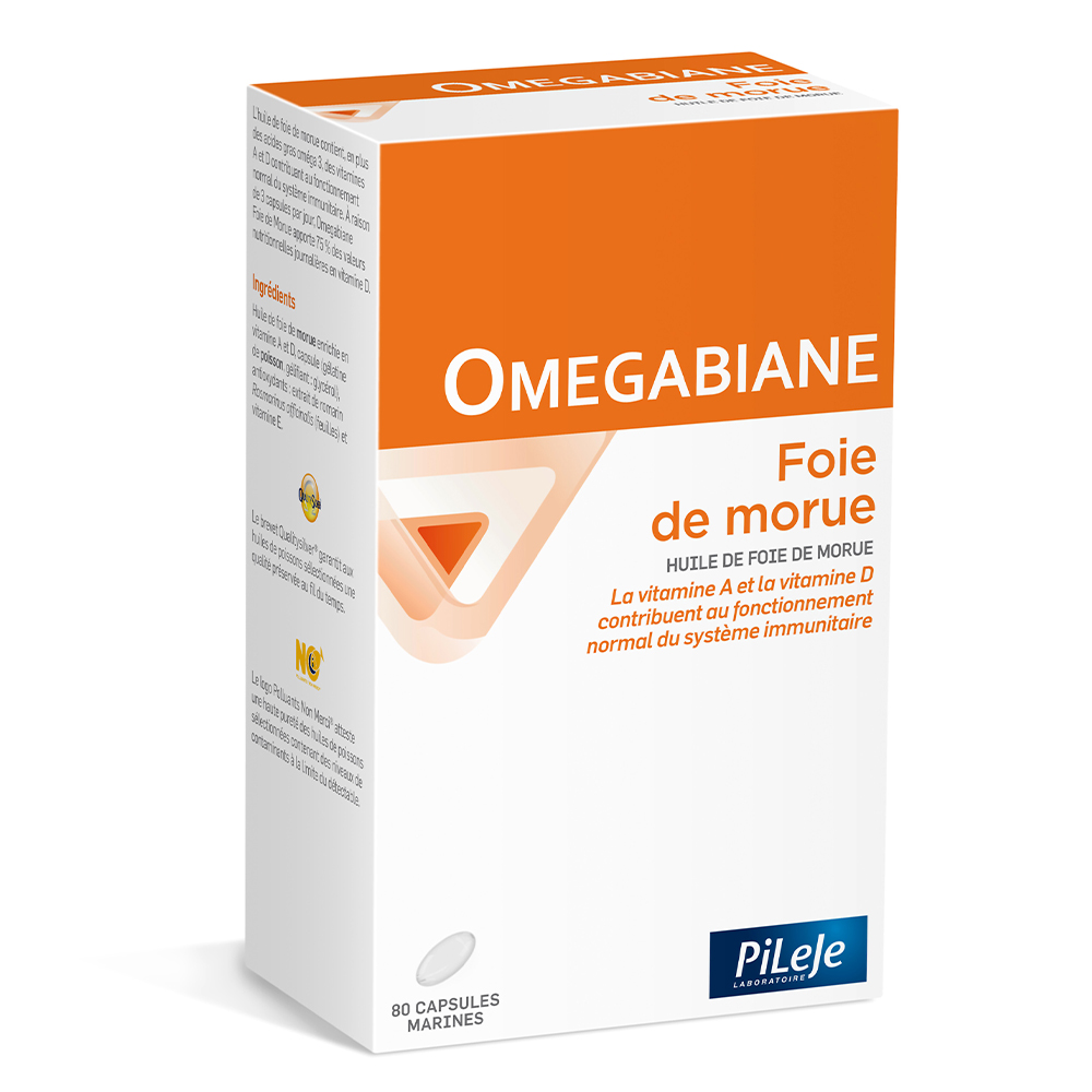 Pileje Omegabiane Olio di fegato di merluzzo 80 capsule