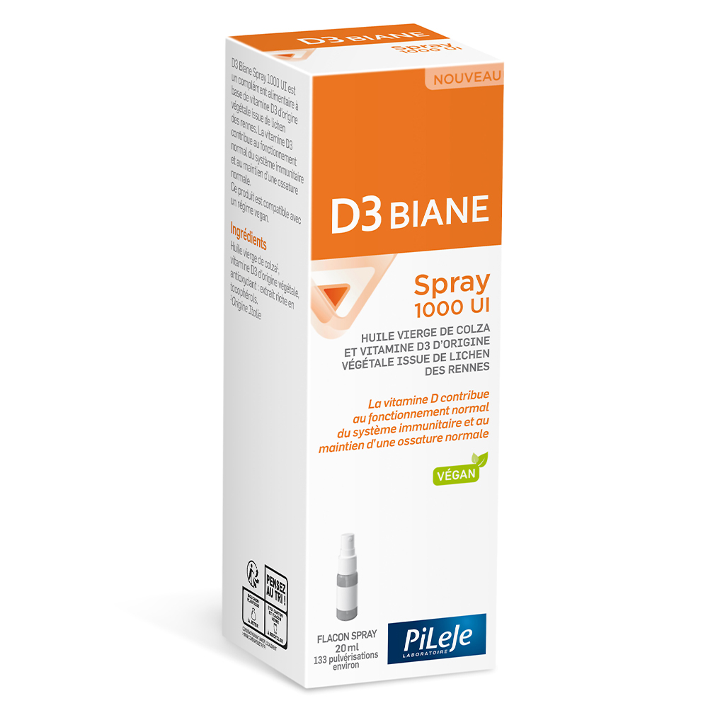 Pileje D3 Biane Spray vitamina D3 1000 UI 20 ml