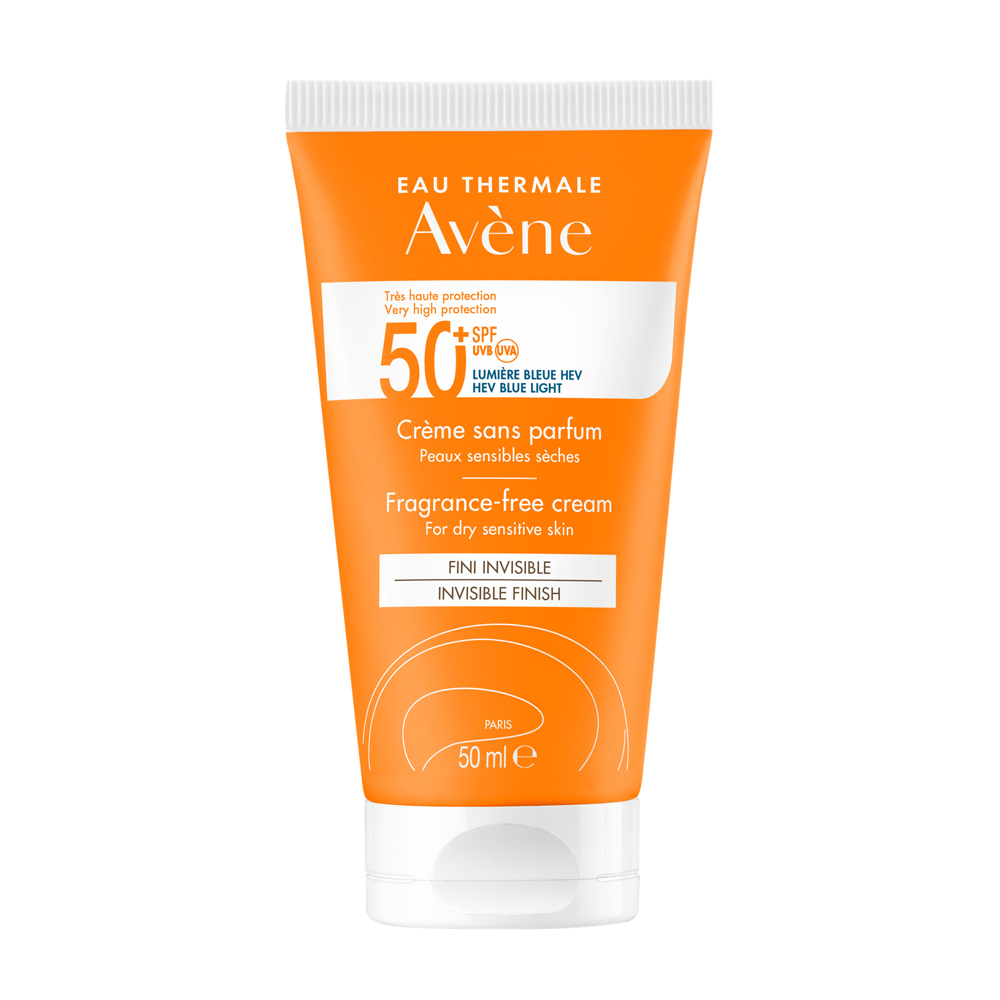 Avène Solari Crema SPF50+ senza profumo per pelli sensibili secche 50 ml