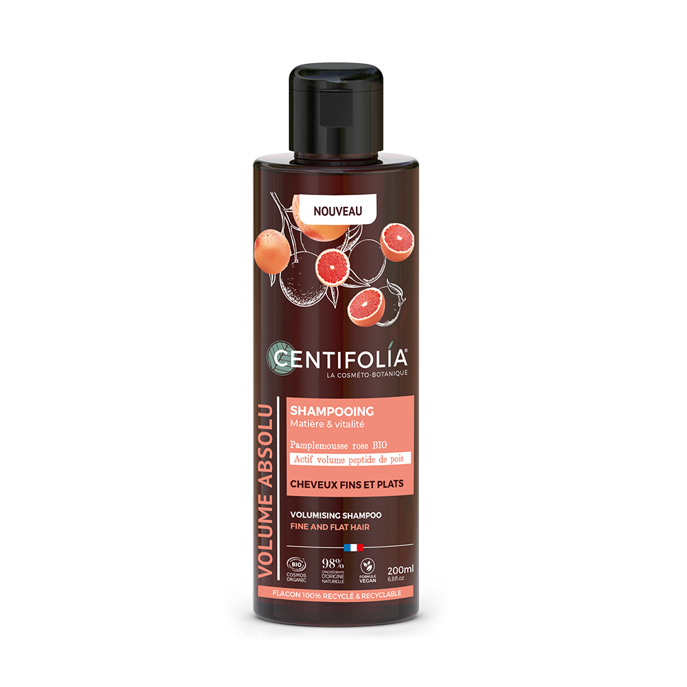 Centifolia Volume Shampoo pompelmo rosa bio per capelli fini e piatti 200 ml