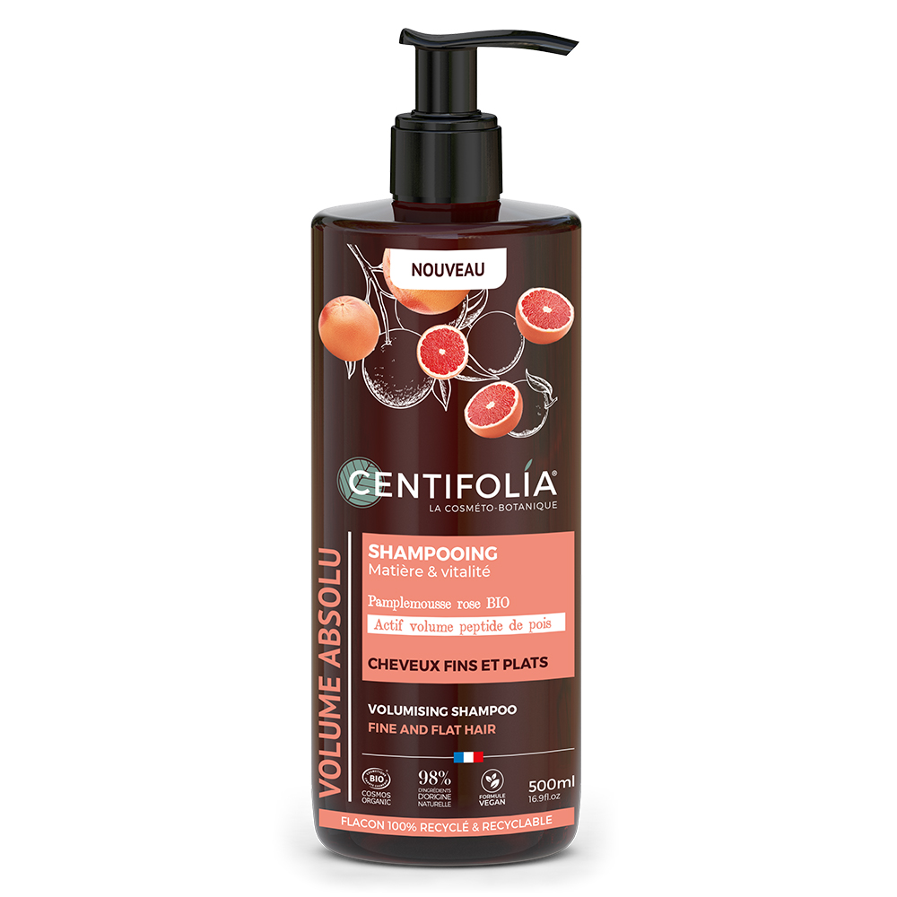 Centifolia Volume Shampooing Pamplemousse Rose Bio Capelli fini e piatti 500ml