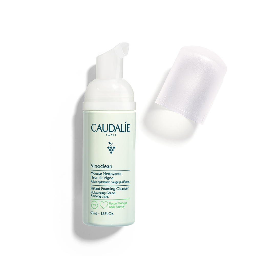 Caudalie Vinoclean Schiuma Detergente Formato Viaggio Viso 50ml