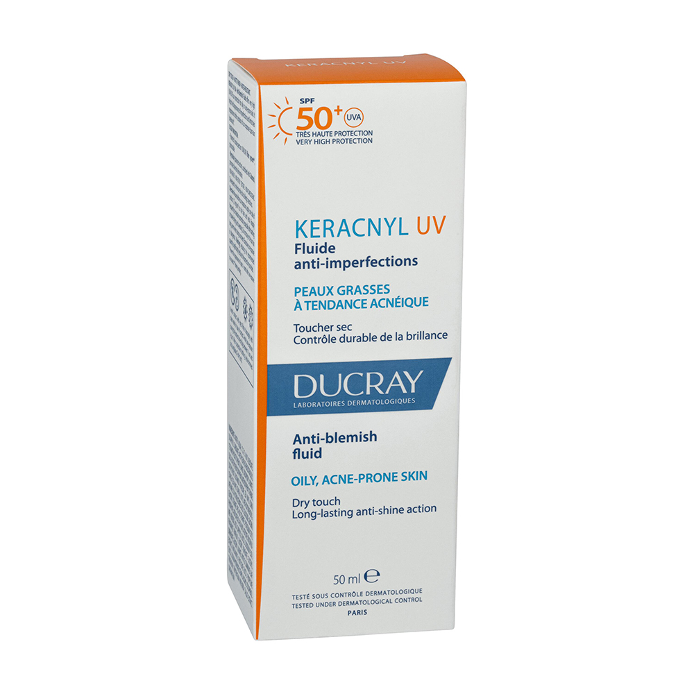 Ducray Keracnyl Fluido anti-imperfezioni SPF50+ Pelle grassa e tendenza acneica 50ml