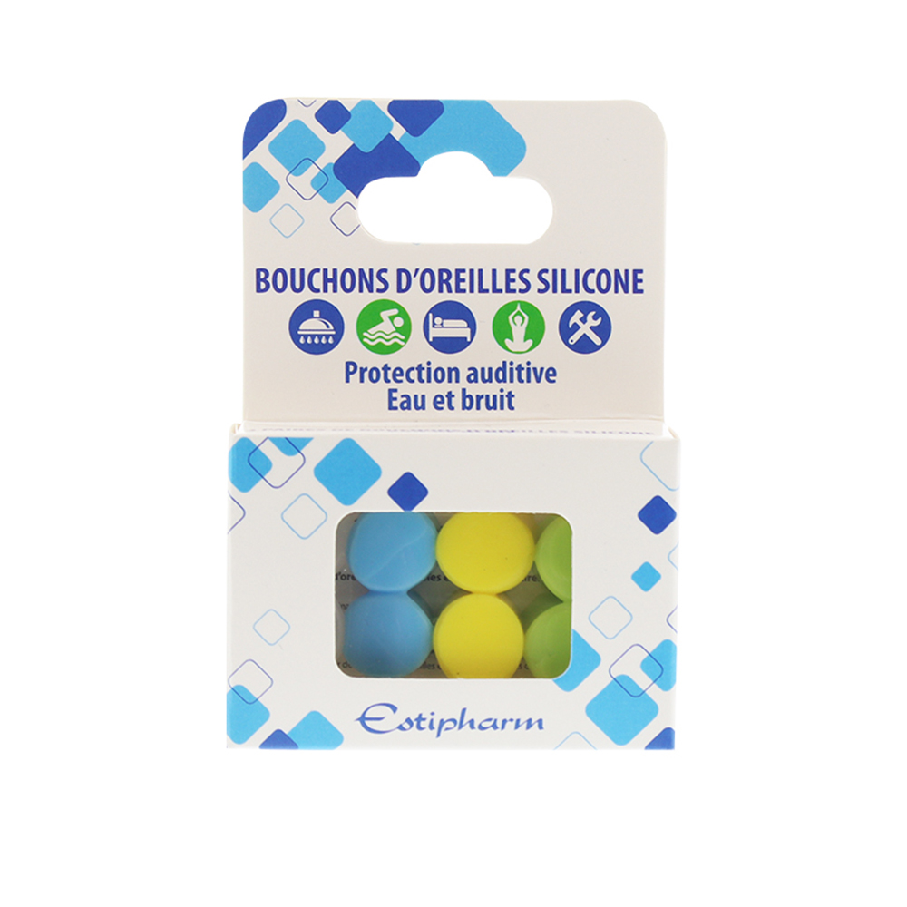 Estipharm Tappi auricolari in silicone (x8)