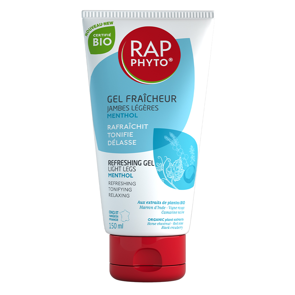 Rap Phyto Gel Fraîcheur Menthol Jambes Légères Certificato biologico 150 ml