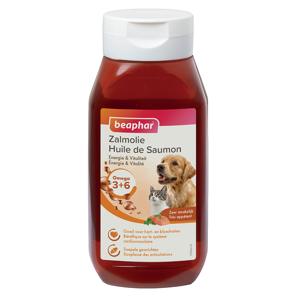 Beaphar Olio di salmone per Cani e Gatti 430 ml