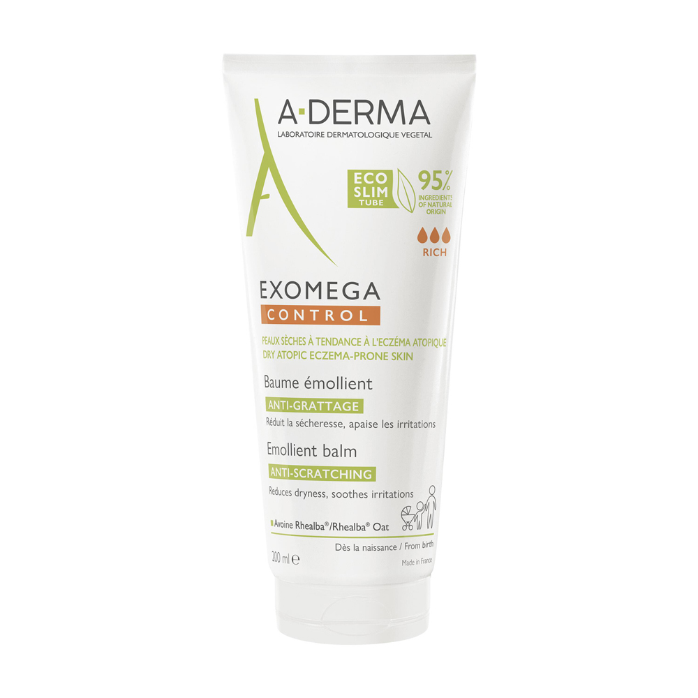 A-Derma Exomega Control Balsamo emolliente anti-prurito e con tendenza all'eczema atopico 200 ml