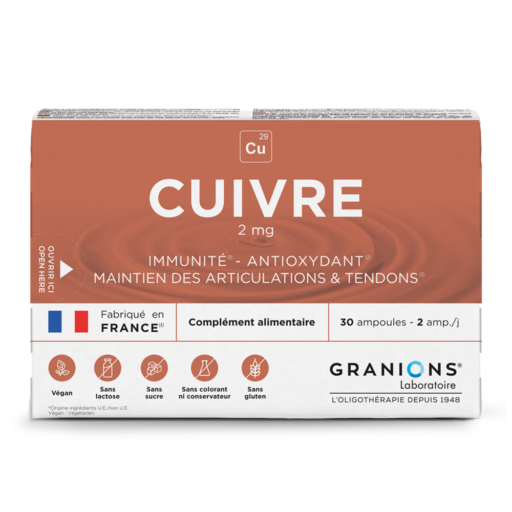 Granions Rame 2 mg 30 fiale
