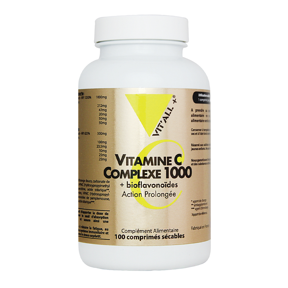 Vit'All+ Complesso vitamina C 1000 + bioflavonoidi Bioflavonoïdes 100 compresse rompibili