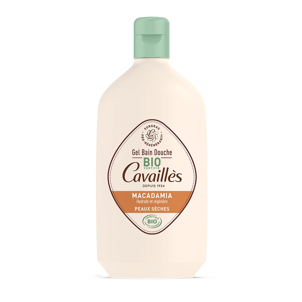 Cavaillès Gel Detergente Bagno e Doccia all'Olio di Macadamia Bio Pelle sensibile 400ml