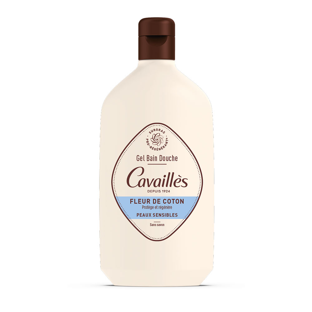 Rogé Cavaillès Gel Detergente Bagno-Doccia ai Fiori di cotone Pelle sensibile 400ml