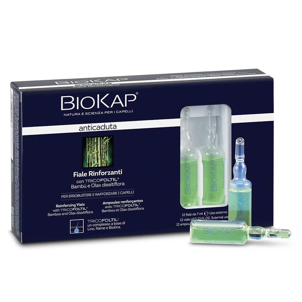 Biokap Anticaduta Fiale fortificanti anti-caduta dei capelli 12x7ml