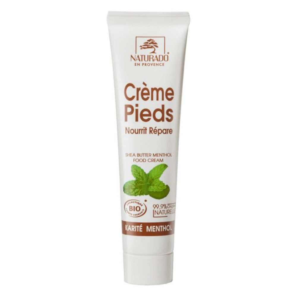 Naturado Crema per i Piedi di Karité al Mentolo Biologica Effetto fresco 40 ml