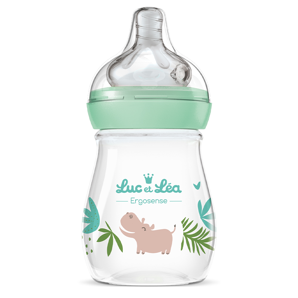 Luc Et Lea Ergosense Biberon di plastica Savannah da 0 a 6 mesi 150 ml
