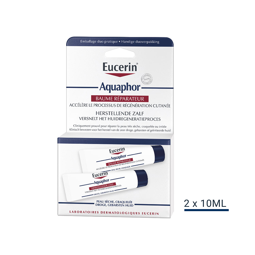 Eucerin Aquaphor Balsamo per la Riparazione Pelli secche e screpolate 2x10g