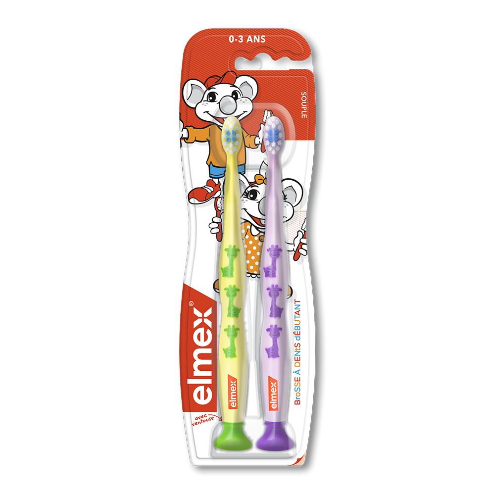 Elmex Enfant Spazzolino da denti da 0 a 3 anni x2