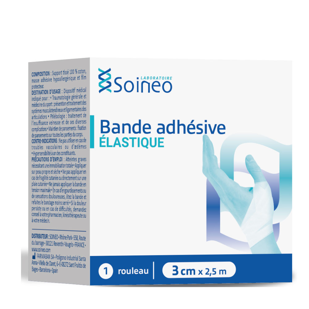 Soineo Bendaggi Nastro adesivo elastico 2,5mx3cm
