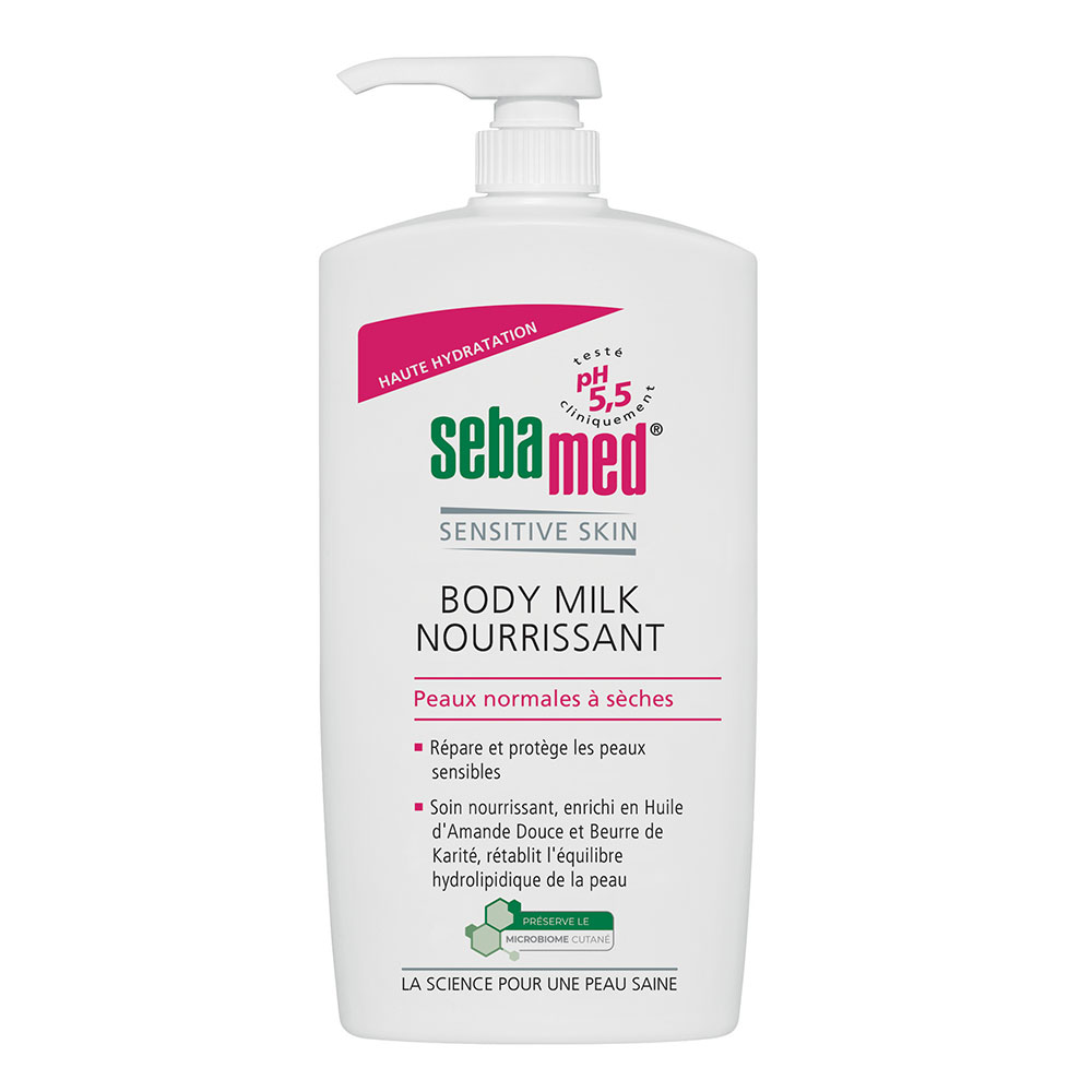 Sebamed Sensitive Skin Latte corpo nutriente per pelle da normale a secca 1L