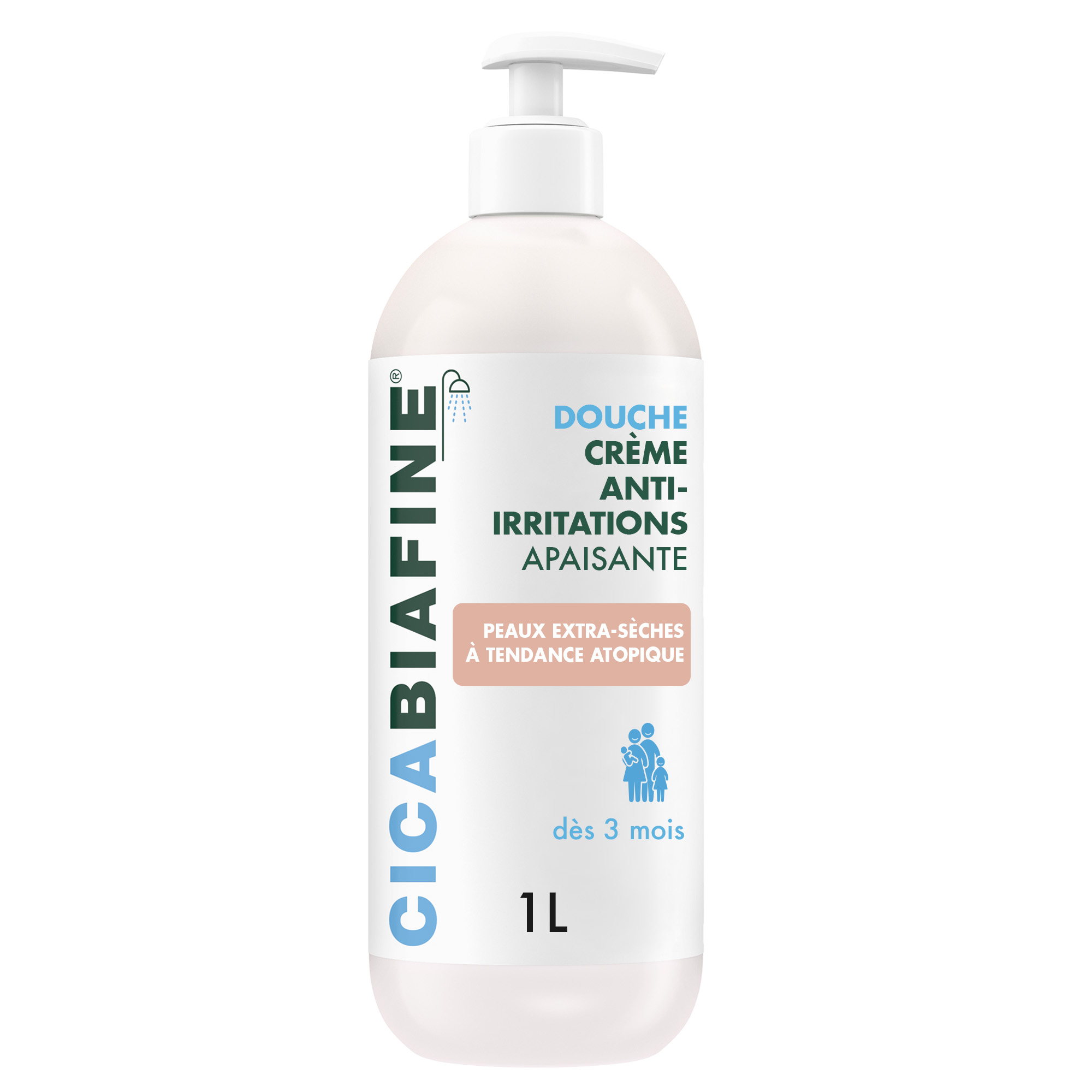 Cicabiafine Crema doccia idratante anti-irritazione Pelli Molto Secche 1L