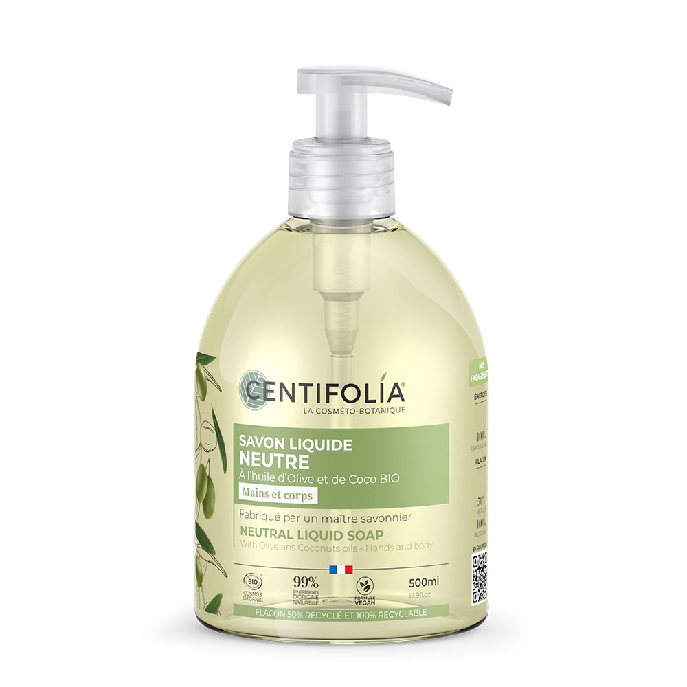 Centifolia Neutre Sapone liquido all'olio di oliva e di cocco 500ml