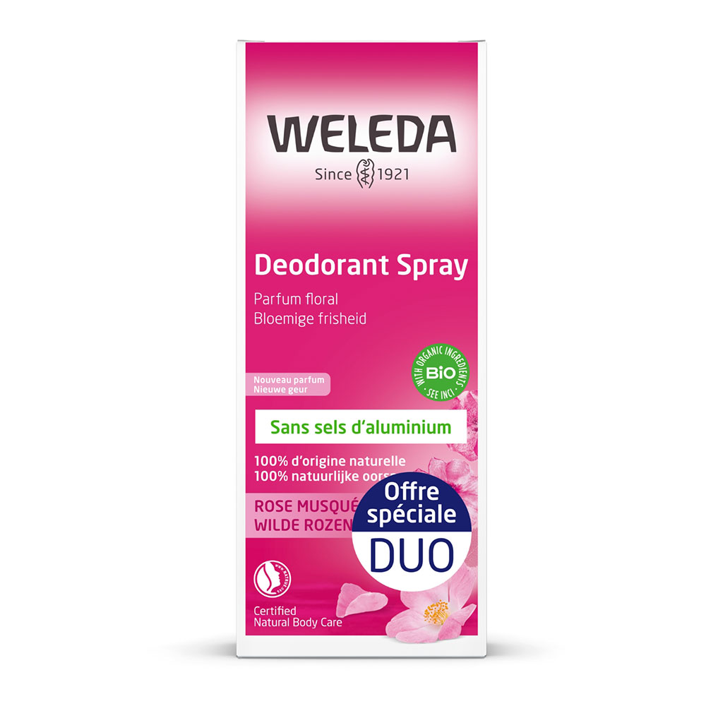 Weleda Rosa Mosqueta e Tè bianco Deodorante 2x100ml