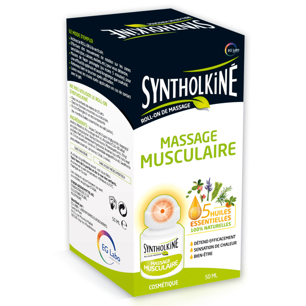 EG Labo SyntholKiné Roll-on per massaggi Tensione muscolare 50ml