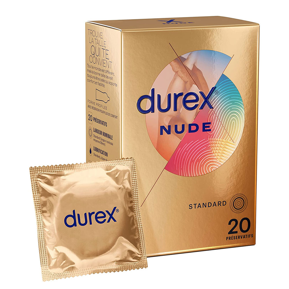 Durex Nude Preservativi Sensazione “pelle su pelle” Standard 16pz