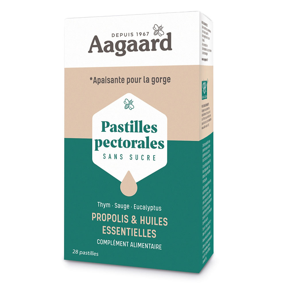 Aagaard Pastiglie per la gola con propoli e oli essenziali x28