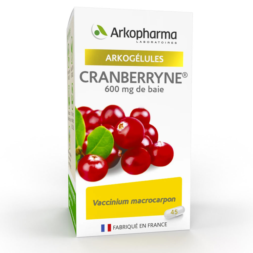 Arkopharma Arkocapsule Cranberryne 600 mg di mirtillo rosso 45 capsule