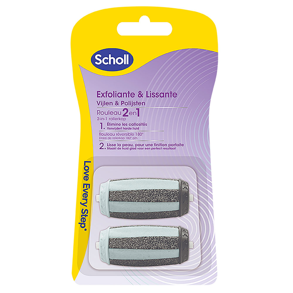 Scholl Rulli di ricambio esfolianti e leviganti x2