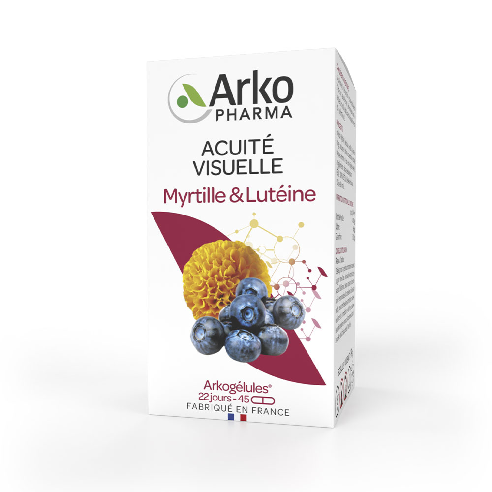 Arkopharma Arkocapsule Acuità visiva mirtillo e luteina 45 Capsule