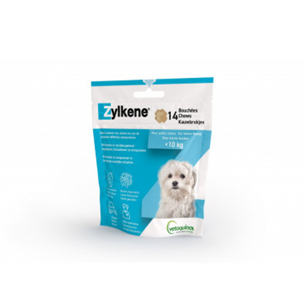 Vetoquinol Zylkène Effetto rilassante Per Cane di piccola taglia &lt;10 kg 14 bocconi da masticare