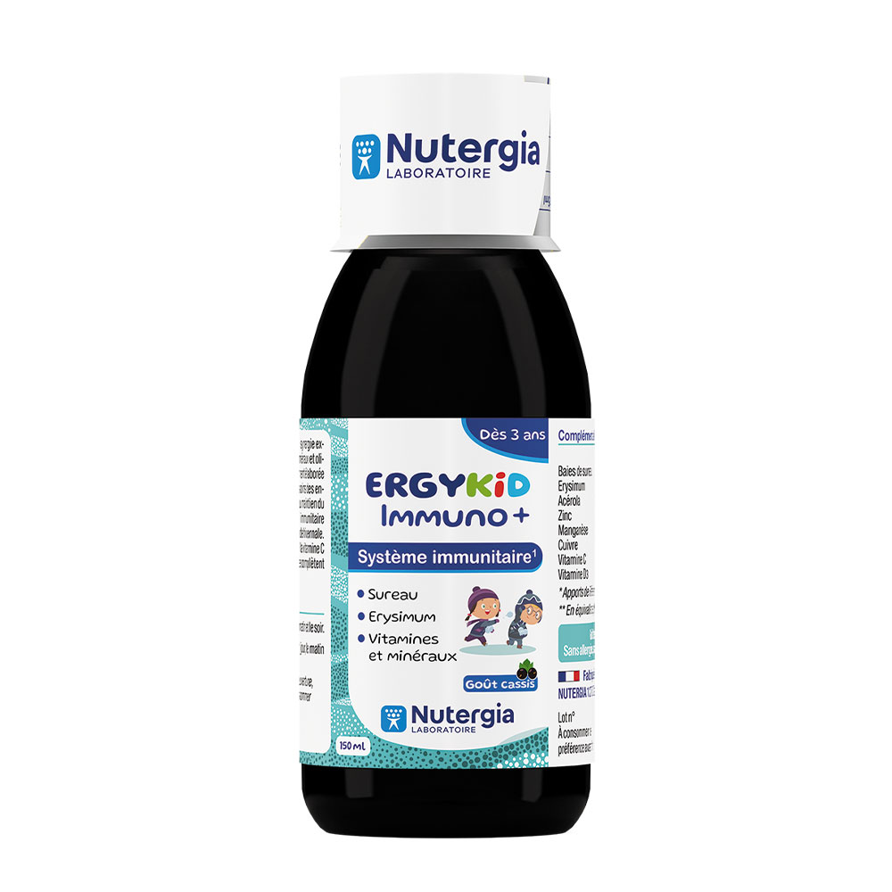 Nutergia Ergykid Immuno gusto ribes nero a partire dai 3 anni 150 ml