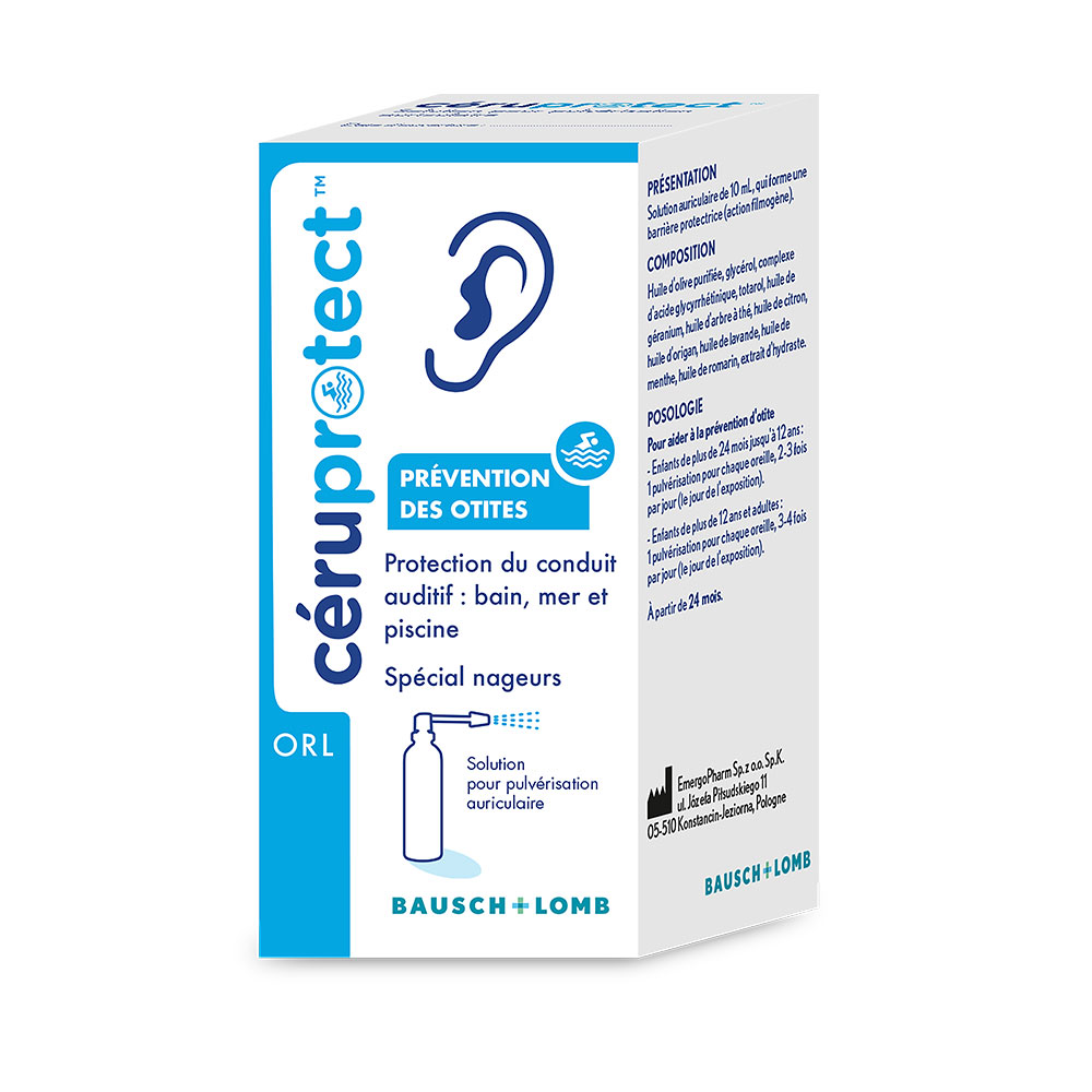 Bausch&Lomb Ceruprotect Flacone spray Speciale per i nuotatori 10ml