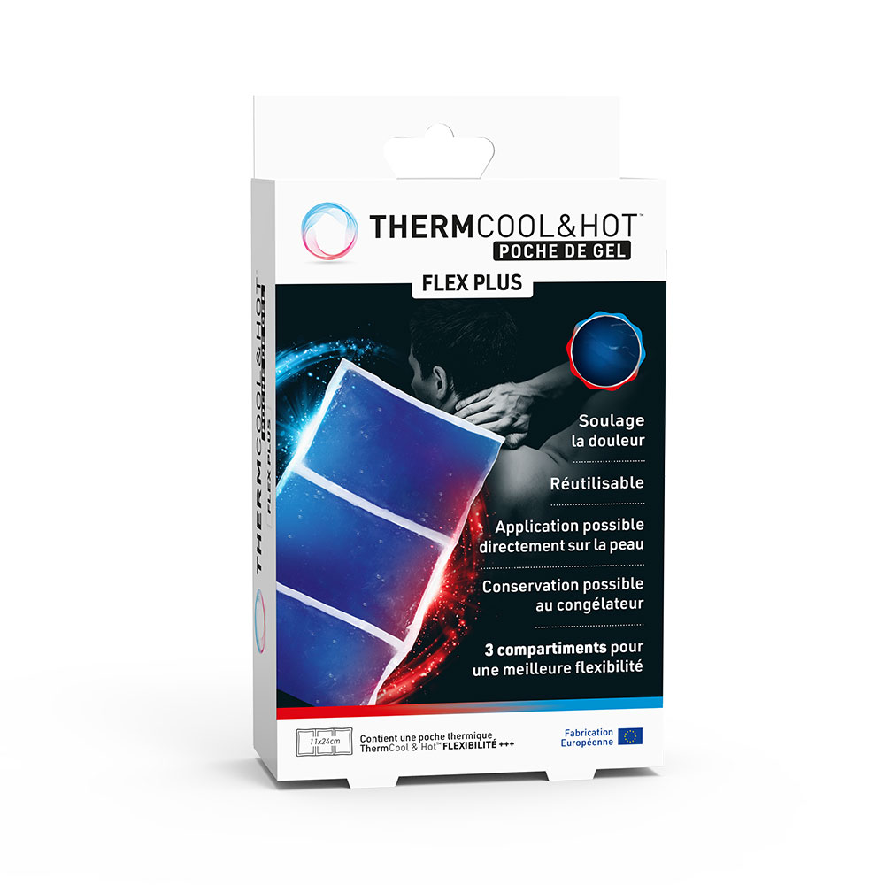 Bausch&Lomb ThermCool&Hot Gel Flex Plus compressa caldo/freddo 1 pezzo con 3 scomparti 11x24cm