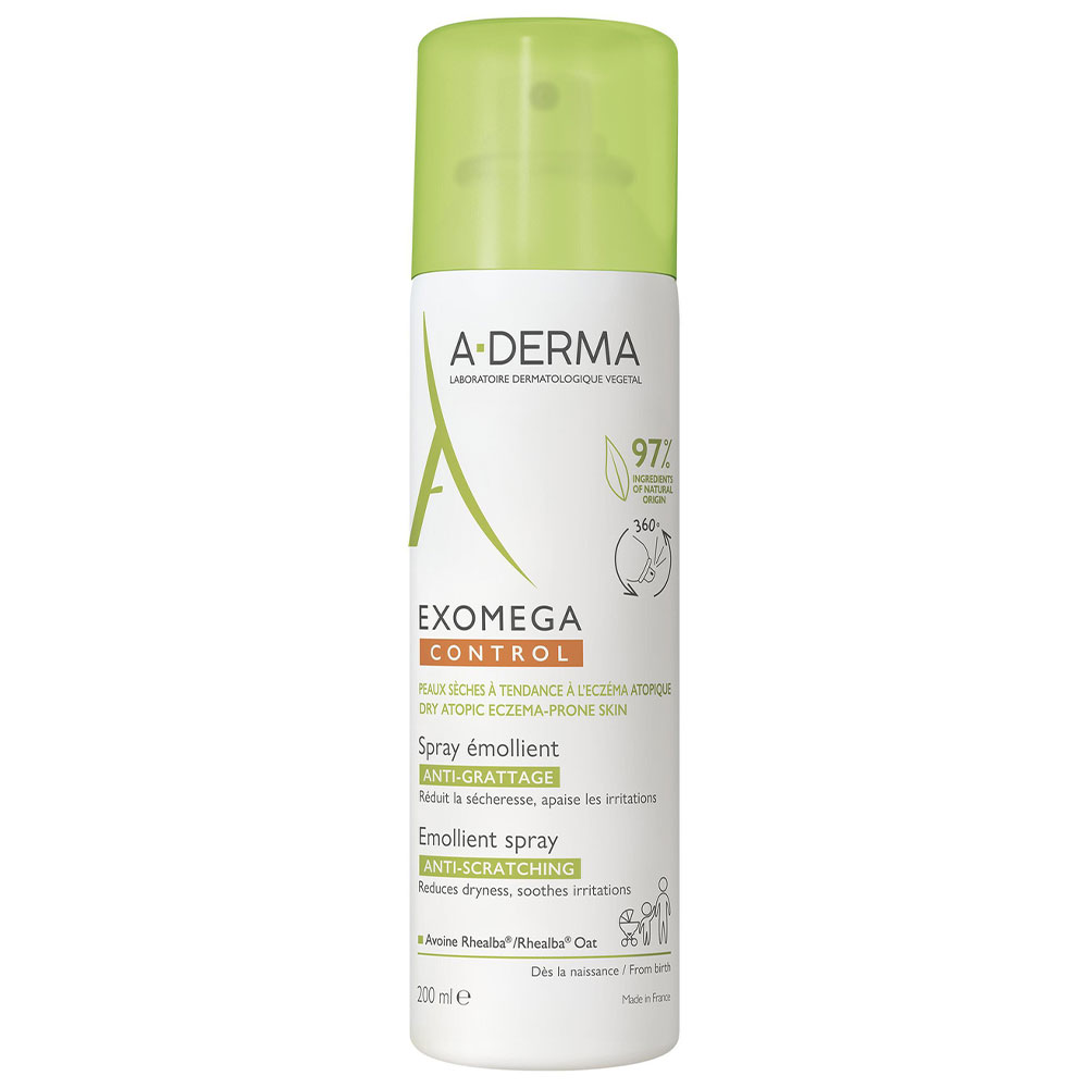 A-Derma Exomega Control Spray Emolliente Anti-prurito Pelle secca a tendenza atopica 200ml