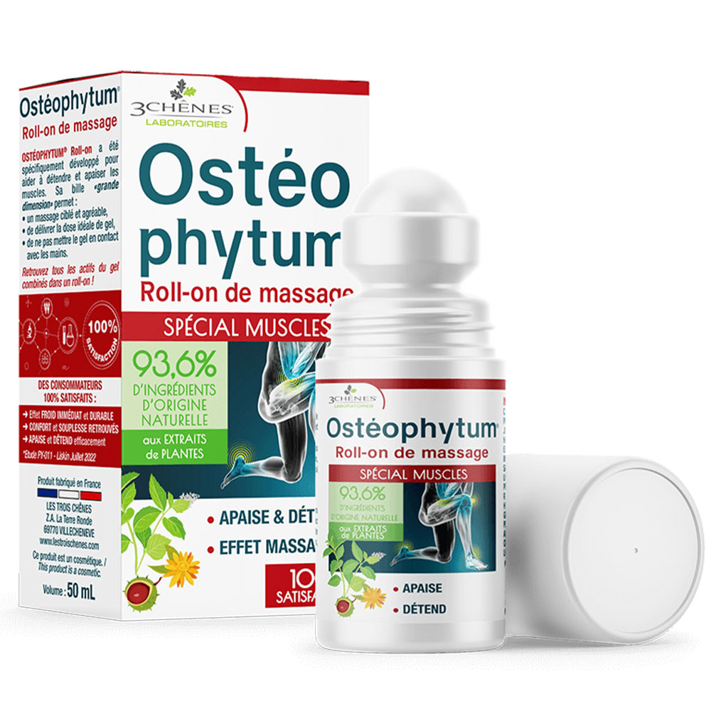 3 Chênes Roll-on per massaggi osteofitici Muscoli speciali 50ml