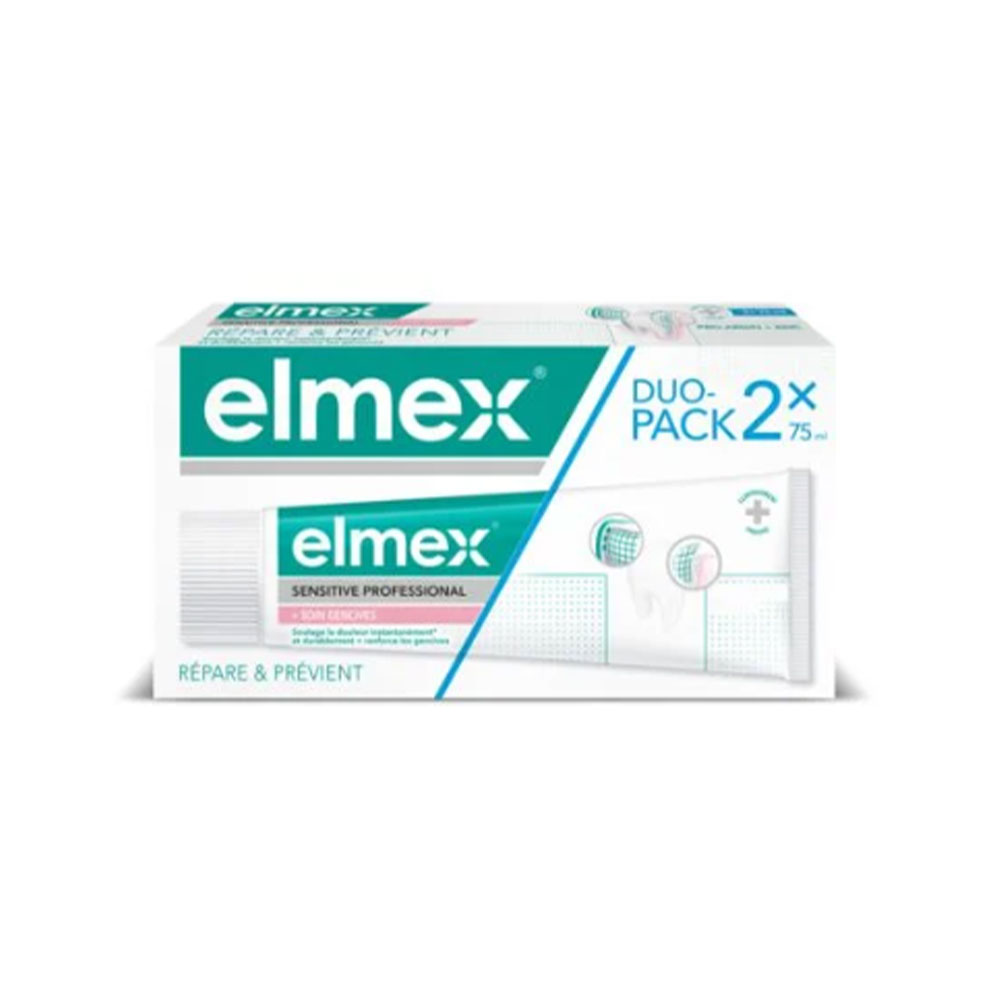 Elmex Sensitive Professional Dentifricio per la cura delle gengive 2x75ml