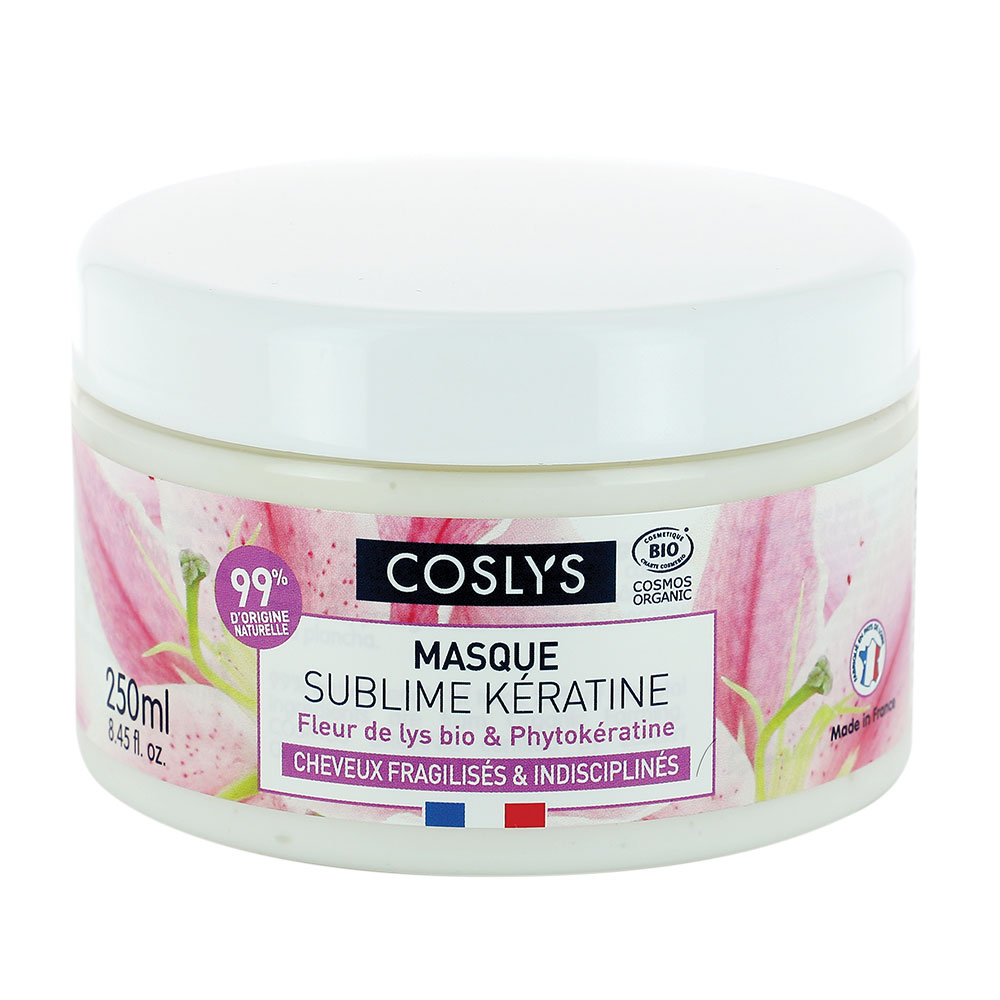 Coslys Maschera biologica Keratin Sublime Capelli fragili e disciplinati 150 ml